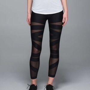 Black lululemon mesh tights